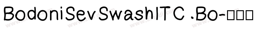 BodoniSevSwashITC Bo字体转换